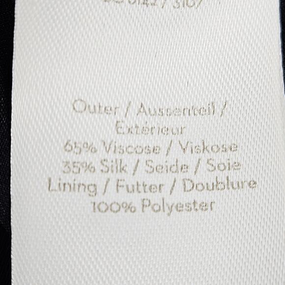 Boden Velvet Burnout Leopard Midi Dress Keyhole Neck Long Sleeve Black 8 Silk - Picture 8 of 11